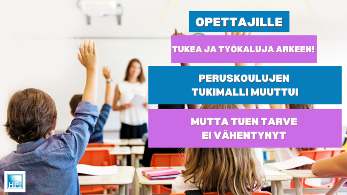 Opettajille tukea ja työkaluja arkeen