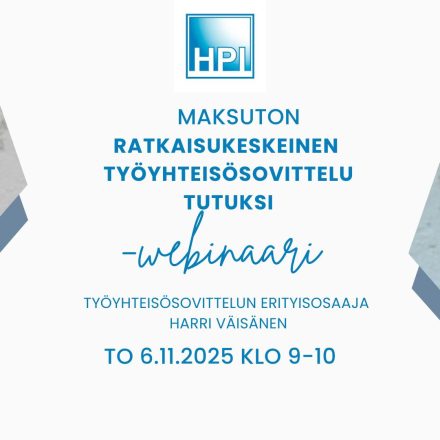 Maksuton Ratkaisukeskeinen työyhteisösovittelu tutuksi -webinaari tällä viikolla!